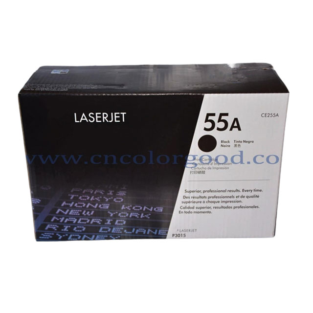 Cartouche de toner noir d'origine CE255A 55X pour imprimante HP Laserjet